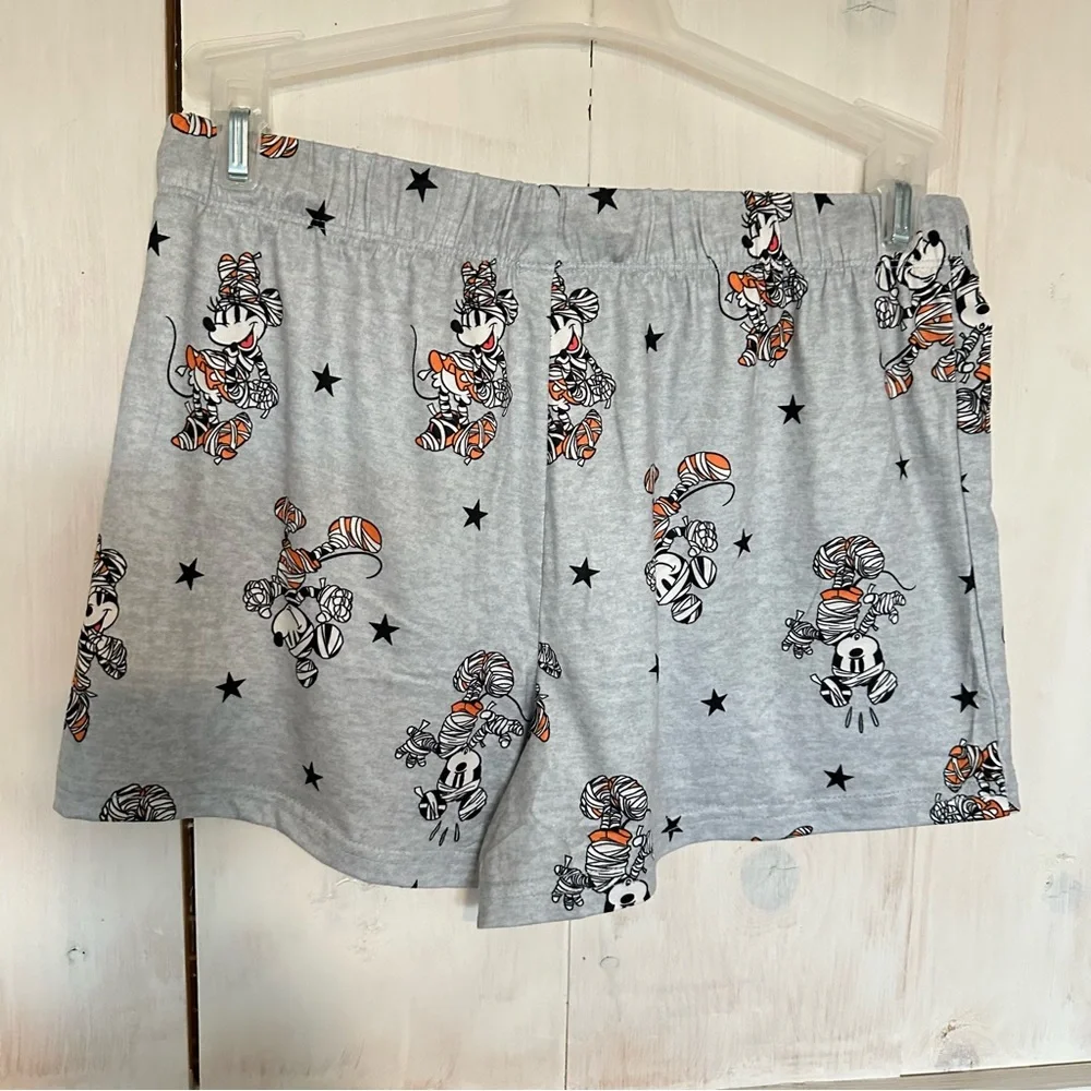 Disney Mickey Mouse Minnie Halloween Pajama Set Short‎ & Tee Women’s Size Small - Picture 7 of 9